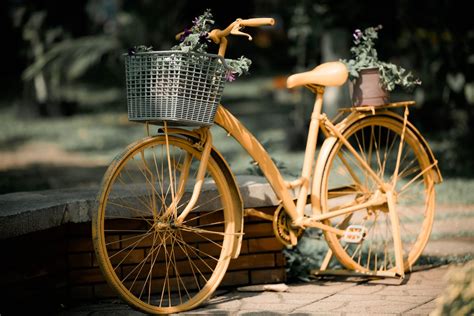 Brown Bike With Basket · Free Stock Photo