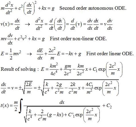 Convert Second Order Differential Equation to System