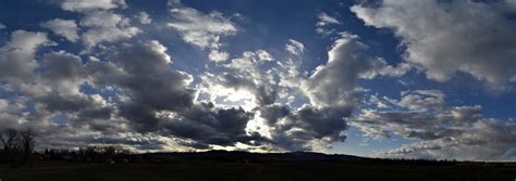 Backlit Dark Stratus Clouds, Panoramic, 2013-04-11 - Stratus | Colorado ...