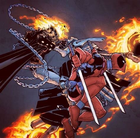 Ghost Rider & Deadpool | Deadpool comic, Deadpool, Ghost rider