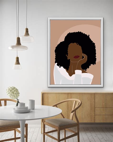 African American Art Black Woman Art Black Girl Wall Art | Etsy