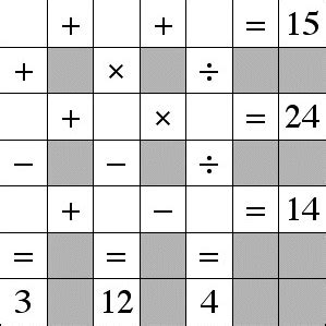 Cross-Math Puzzles