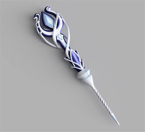 3D file Hydro Abyss Mage Staff・Template to download and 3D print・Cults