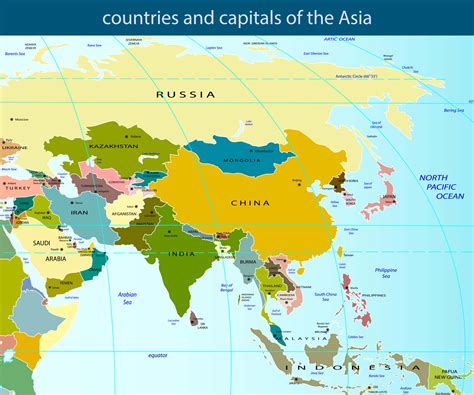 Asia Map Countries