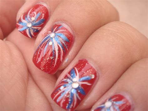 4th of July Nail Ideas!: 4th of July - Firecracker - Fireworks - Nail ...