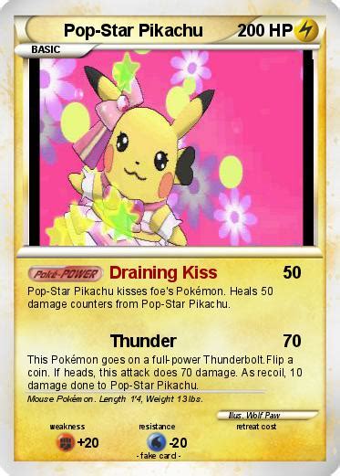 Pokémon Pop Star Pikachu - Draining Kiss - My Pokemon Card