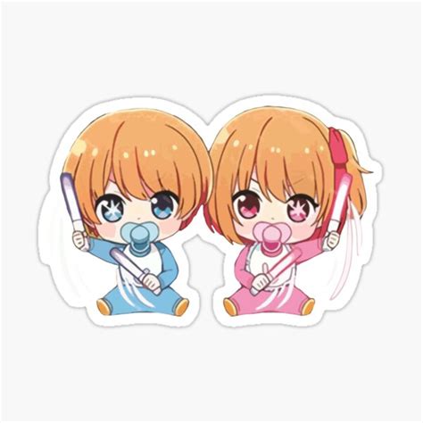 "My Idols Child oshi no ko Chibi Baby Hoshino Ruby Aqua" Sticker for ...