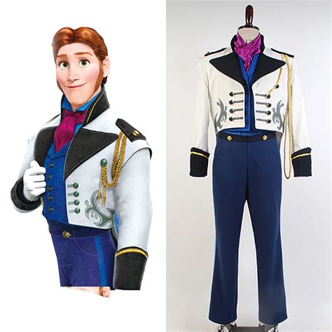 Cosplay Prince Hans Tail Coat Costume Suit Costume Full Sets Uniform ...