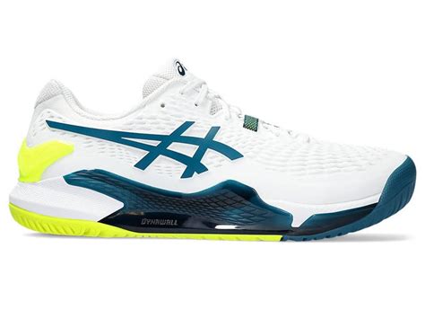 GEL-RESOLUTION 9 HARDCOURT WIDE | Men | White/Restful Teal | ASICS New ...