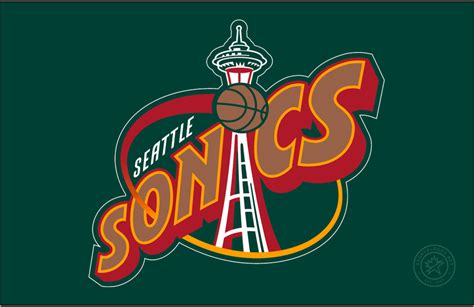 Seattle Supersonics Logo - Primary Dark Logo - National Basketball ...