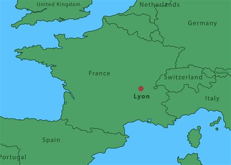 Map Of Lyon City 165915 Vector Art at Vecteezy