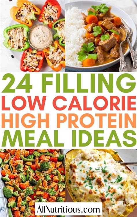 24 Low-Calorie High Protein Meal Ideas - All Nutritious