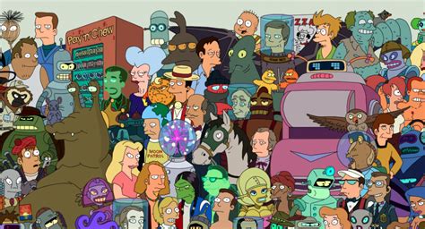 Futurama Entire Cast Poster | The Coolector