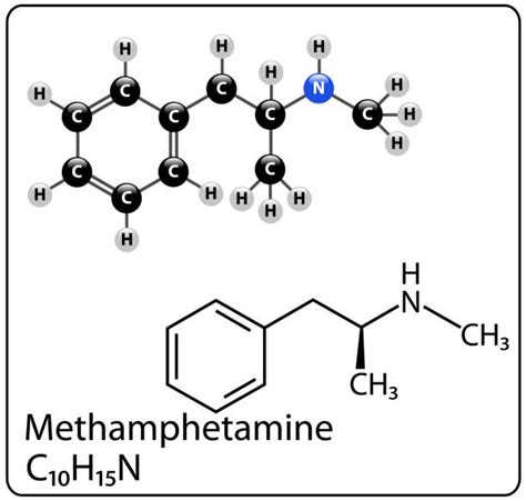 Methamphetamine Molecule Tattoo