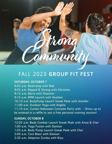 Fall Group Fit Fest, Kraft Family YMCA, Fuquay Varina, 7 October to 8 ...