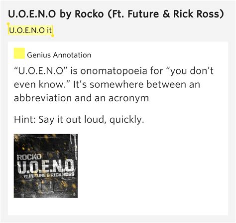 U.O.E.N.O it – U.O.E.N.O by Rocko