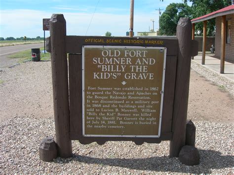 Billy the Kid's Grave Historic Marker | Fort Sumner, New Mex… | Flickr