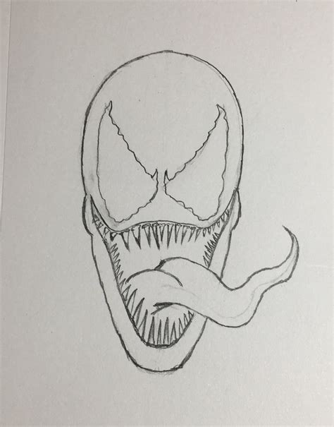 25+ Easy Venom Drawings - CarenMazhar