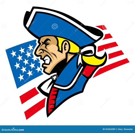 Patriot Mascot Logo Design Vector With Modern Illustration Concept ...