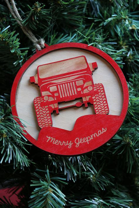 Jeep YJ Christmas Ornament