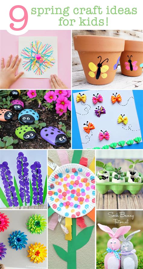 9 Spring Craft Ideas For The Kids | Save This List! | Garden crafts for ...