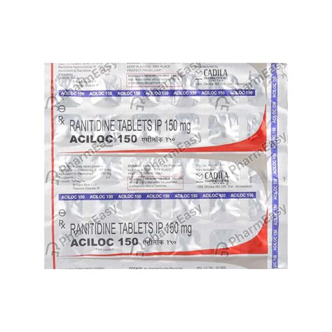 Buy Aciloc 150mg Strip Of 30 Tablets Online at Flat 18% OFF* | PharmEasy