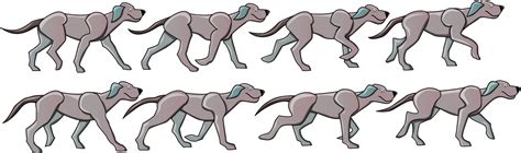 Dog animation walk cycle | Dog animation, Walking animation, Dog treadmill