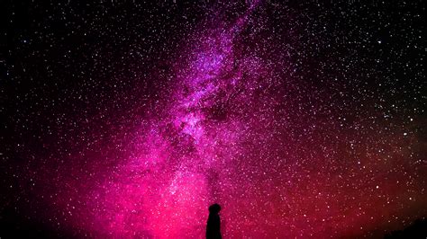 wallpaper for desktop, laptop | nb17-sky-galaxy-milkyway-space-night-red