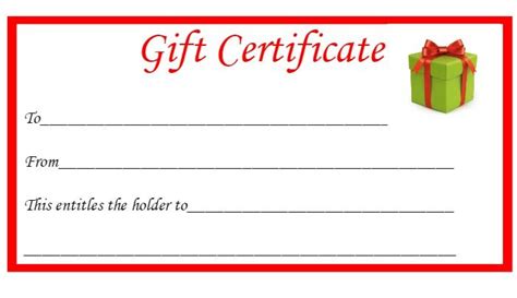 Gift Card: Printable Gift Voucher - Printable Gift