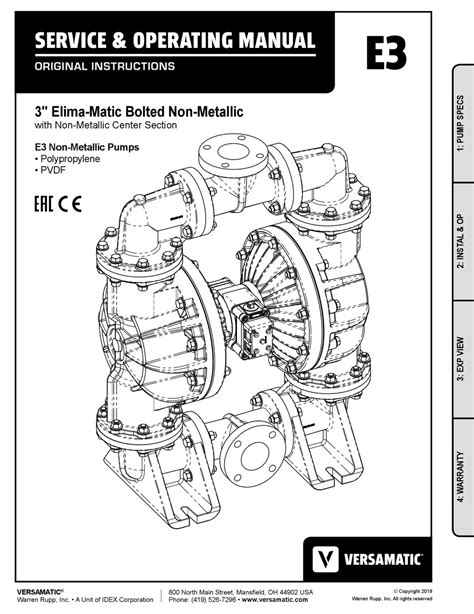 VERSAMATIC V SERIES SERVICE & OPERATING MANUAL Pdf Download | ManualsLib