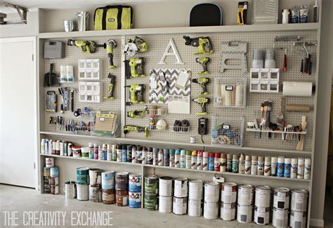 Organizing the Garage with DIY Pegboard Storage Wall