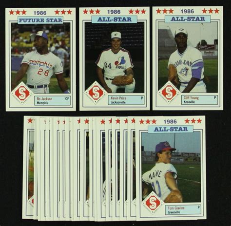 Complete Set of (25) 1986 Southern League All-Stars Baseball Cards ...