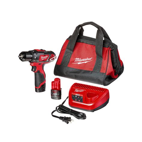 Milwaukee 2407-22 M12 3/8 Drill Driver Kit - Cordlesspowertools Canada