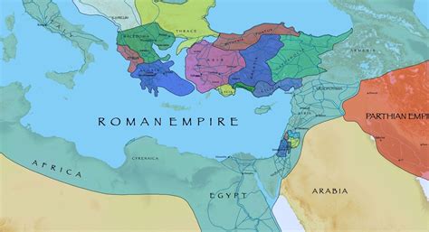 By the first century A.D., the Romans controlled most of the lands ...