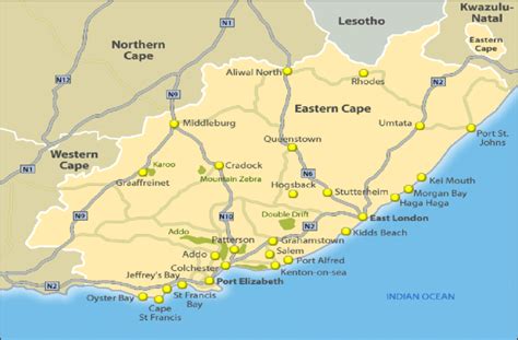 Map of the Eastern Cape Province Source:... | Download Scientific Diagram