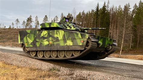 CV90 IFV in action on the test range and presentation of the current ...