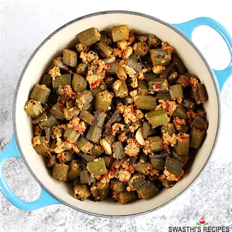 Sauteed Okra Recipe - Swasthi's Recipes