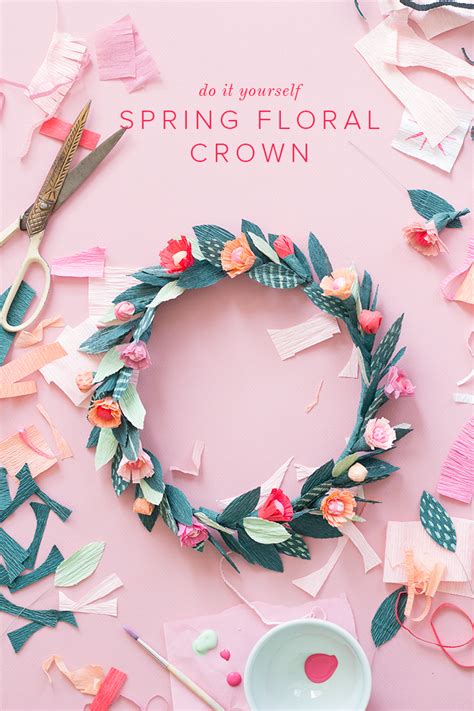 DIY Paper spring floral crown - The House That Lars Built