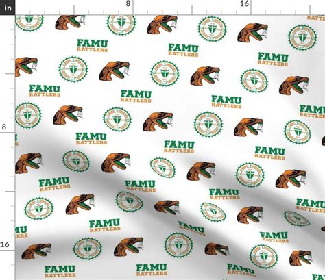 Famu Rattlers Fabric | Spoonflower