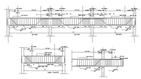 RCC Steel Column and Beam Design AutoCAD Drawing - Cadbull