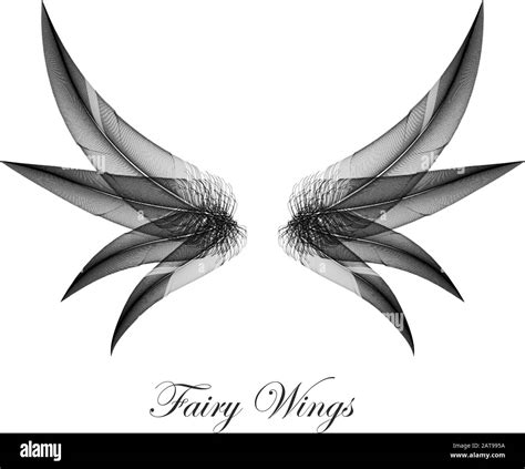 Black Gothic Wings - Dark Evil Magic Fairy Wings - Concept Vector ...