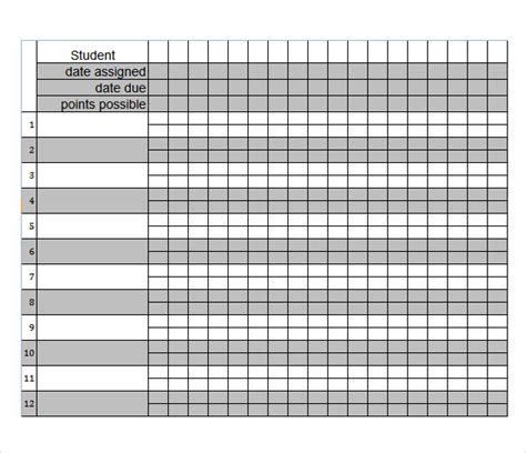 Excel Gradebook Template