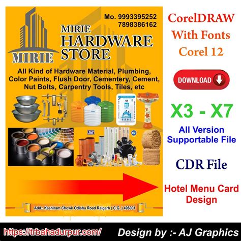 Hardware Shop Banner Design CDR File | ubicaciondepersonas.cdmx.gob.mx