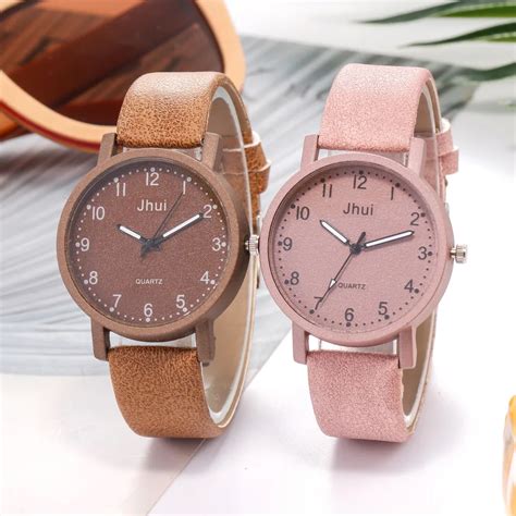 Women's Casual Quartz Leather Band New Strap Watch Analog Wrist Rose ...