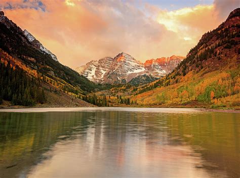 Maroon Bells sunrise reflection Photograph by Johnny Adolphson - Fine ...