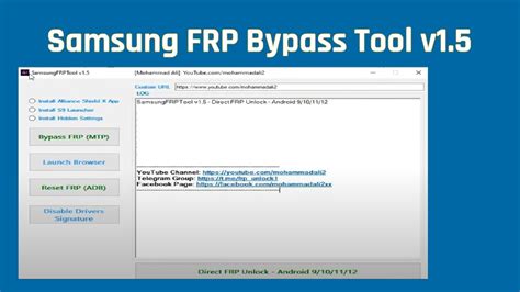 Samsung FRP Bypass Tool v1.5 - YouTube