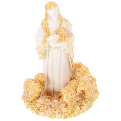 Jesus Shepherd Statue Figure Resin Office Decore Holy Figurine ...