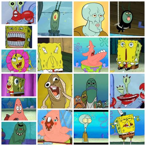 The Many Faces of Spongebob by ThatAlicorn on DeviantArt