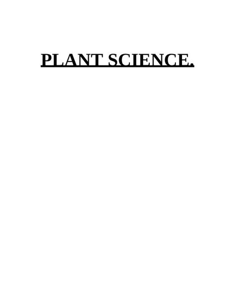 Plant Science: Diversity, Classification, and Relationship with Humans