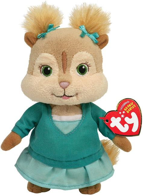 TY Beanie Baby ELEANOR Alvin and the Chipmunks 6" Plush Stuffed Retired ...